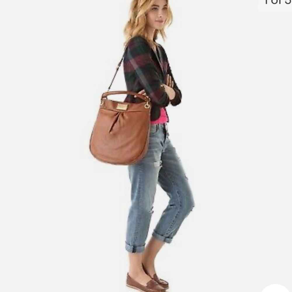 VINTAGE Marc by Marc Jacobs Classic Q Hillier Hobo Bag in Chestnut Leather.